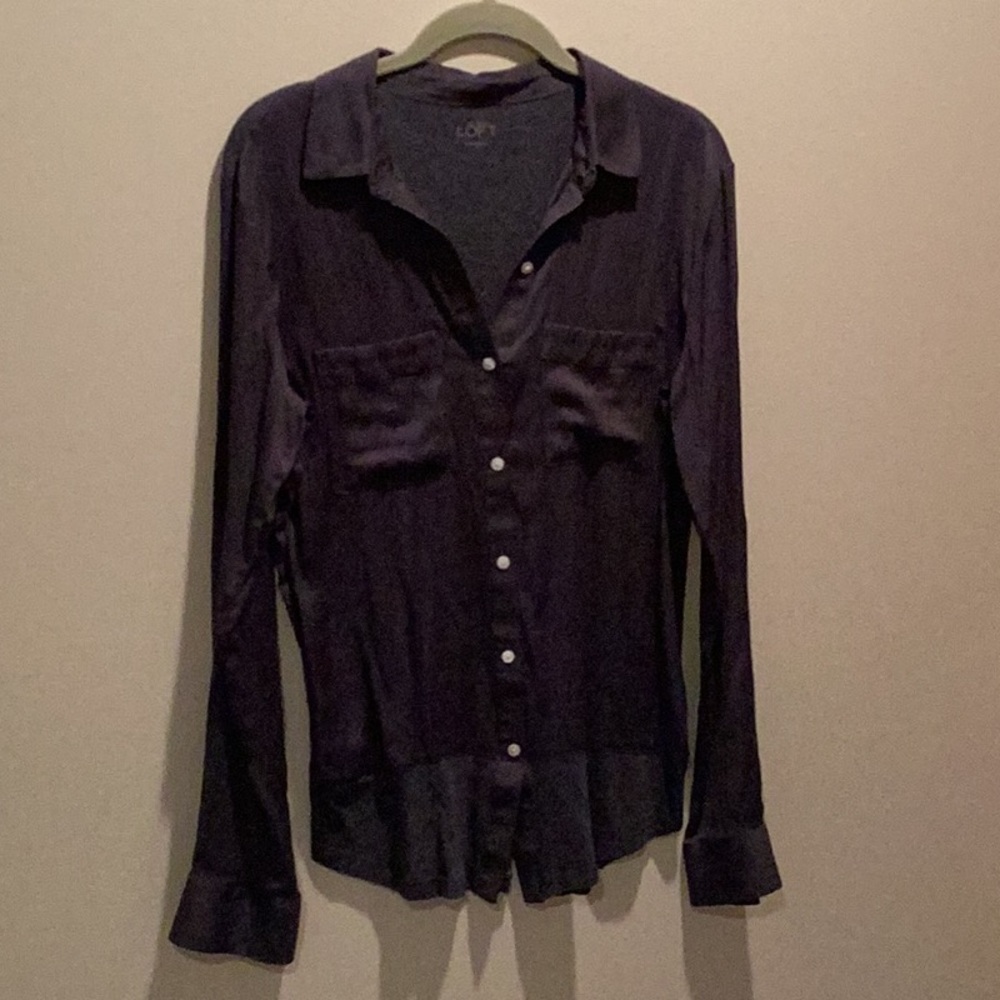 Blue Button-Up Shirt